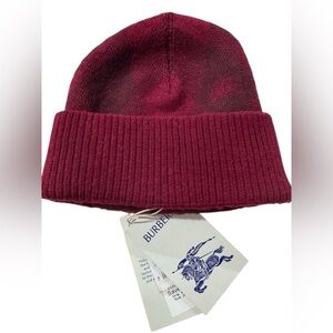 Burberry Argyle 100% Wool Beanie, NWT